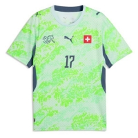 Camiseta Suiza Ruben Vargas #17 Segunda Equipación Replica Mundial 2026 mangas cortas